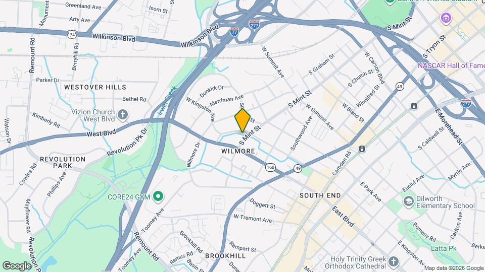 1706 S Mint St, Unit A Map and Location Details