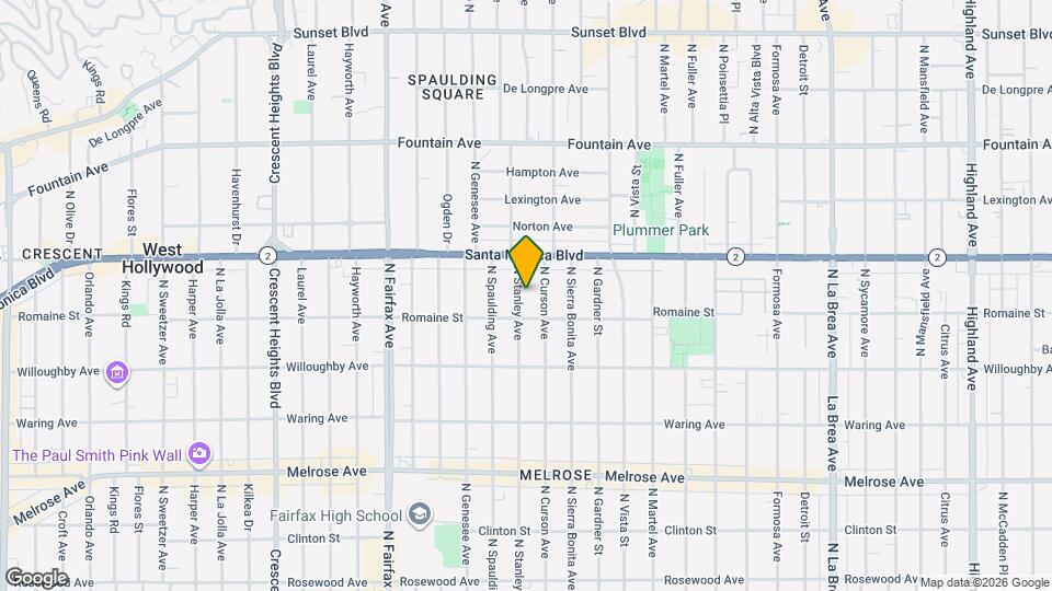 1024 N Stanley Ave Map and Location Details