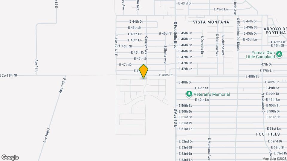 12689 E 48th Dr Map and Location Details