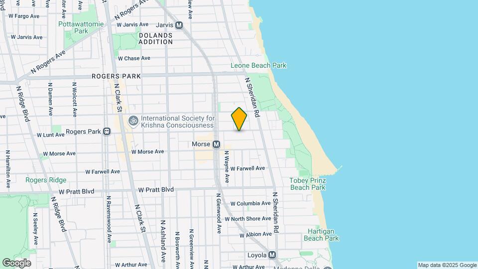 1257 W Lunt Ave Mapa y Detalles de la Ubicación
