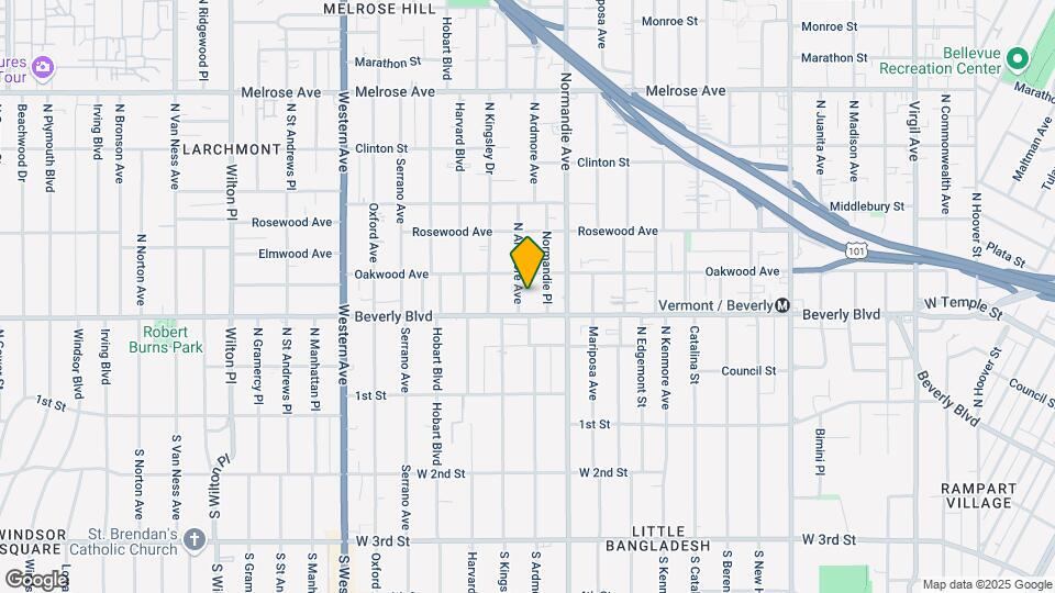 320 N Ardmore Ave Apartments Mapa y Detalles de la Ubicación