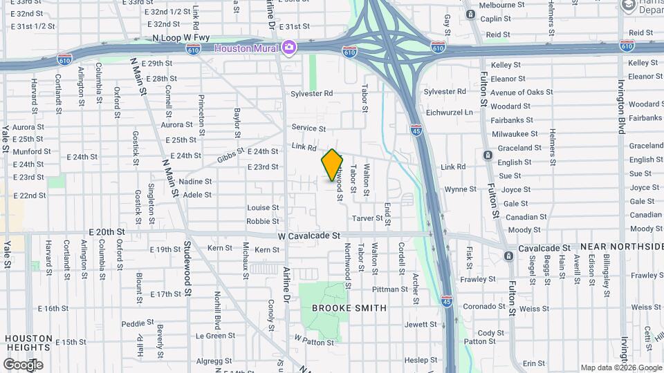 1647 Northwood St Map and Location Details