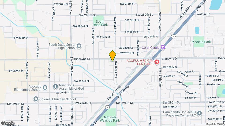 16220 SW 288th Terrace Map and Location Details