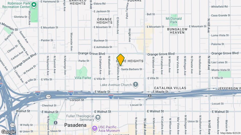 574 N El Molino Ave, Unit 574 Map and Location Details