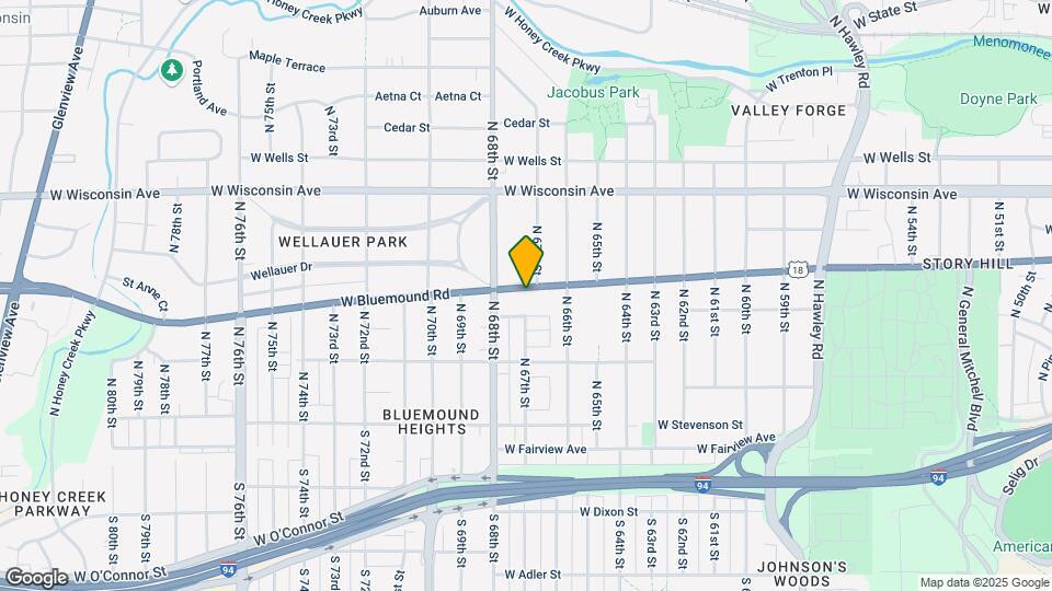 6713 W Bluemound Rd Map and Location Details