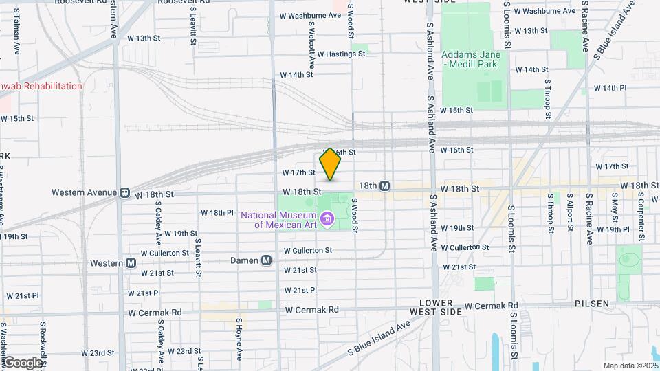 1836 W 18th St Map and Location Details