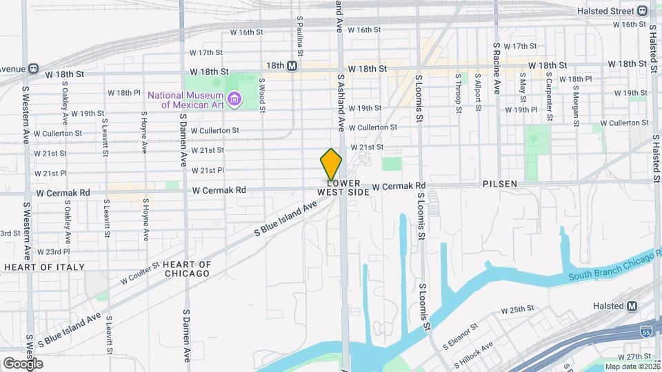 1628 W Cermak Rd, Unit Penthouse suit Map and Location Details