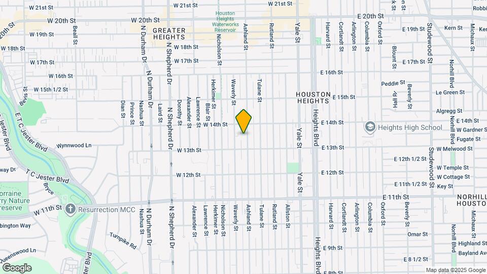 1317 Ashland St Mapa y Detalles de la Ubicación