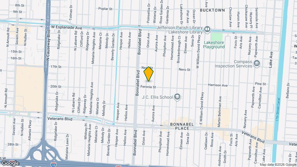 1631 Feronia St Map and Location Details