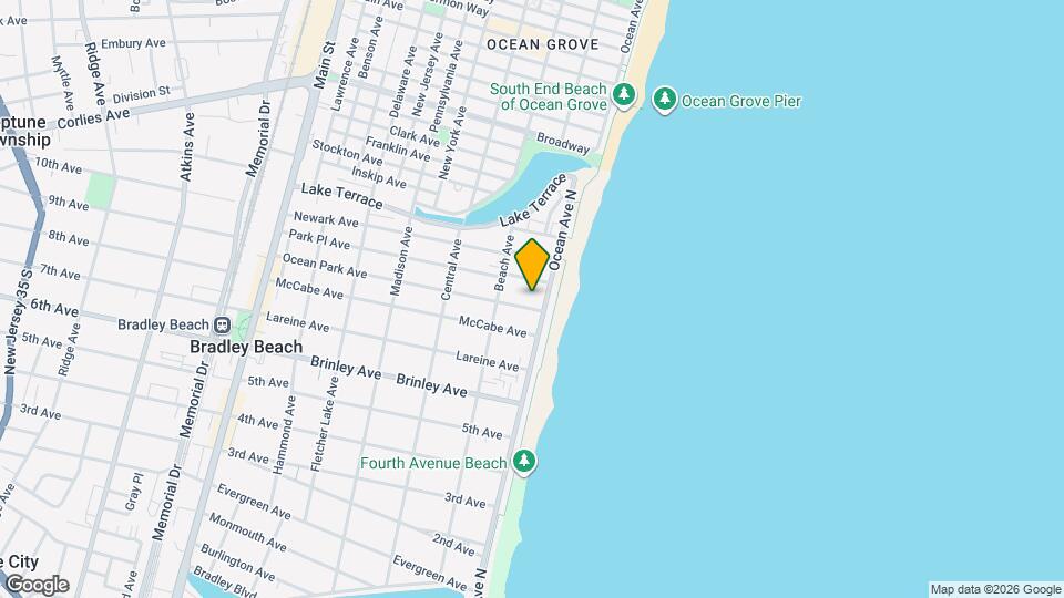 100 Ocean Park Ave Map and Location Details