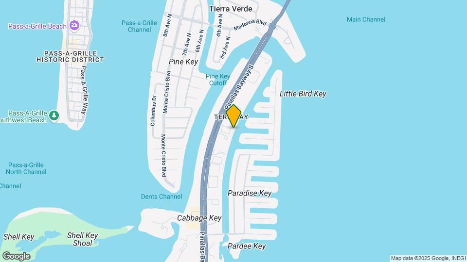 637 Pinellas Bayway S Map and Location Details