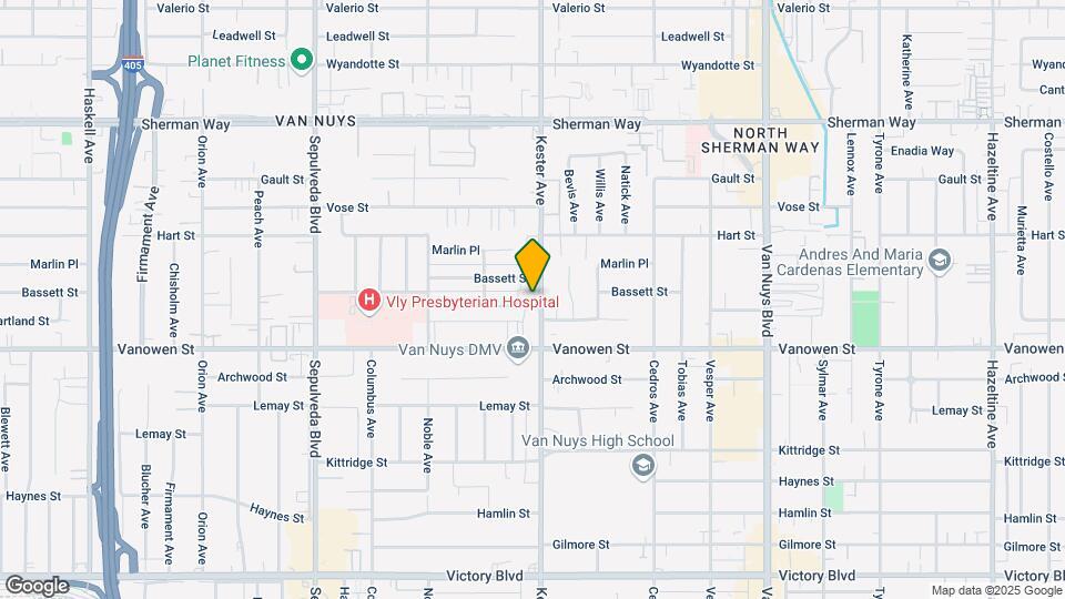 14913 Hartland St Mapa y Detalles de la Ubicación