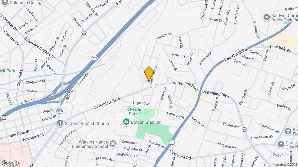 2913 English Ave Map and Location Details