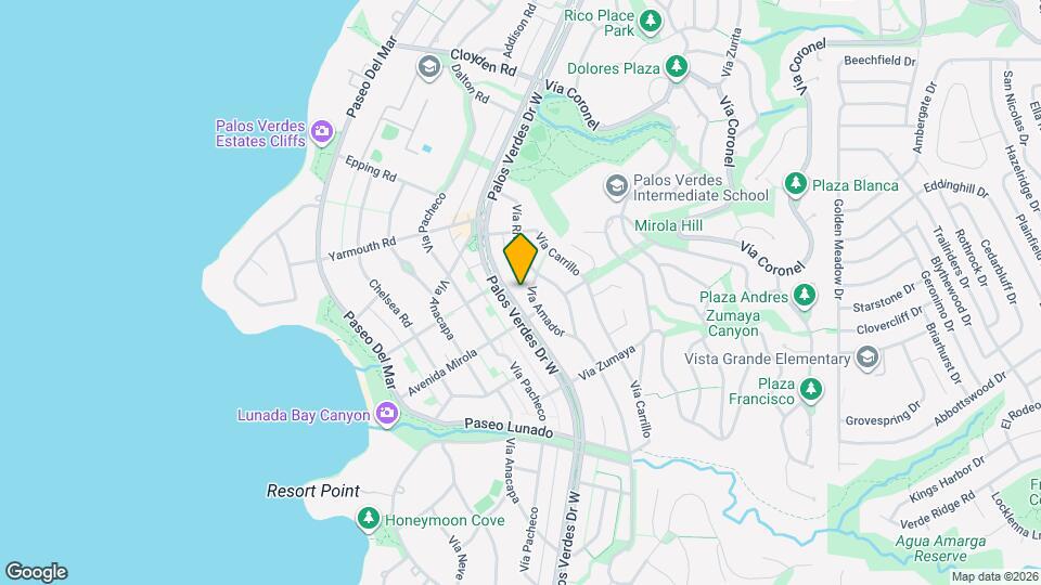 2412 Palos Verdes Dr W Mapa y Detalles de la Ubicación