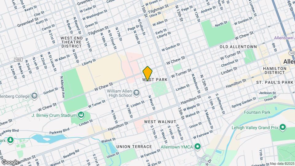1617 W Turner St, Unit 1 Map and Location Details
