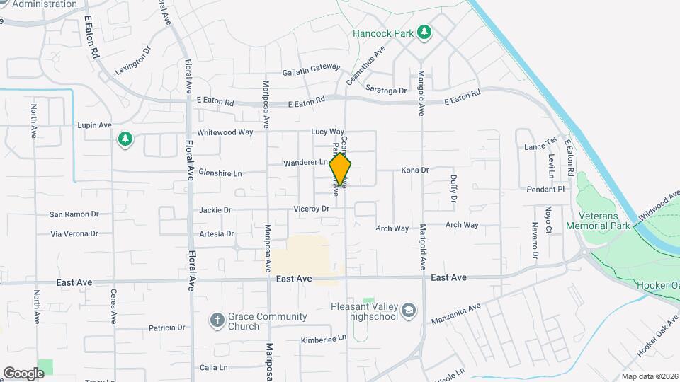 2675 Ceanothus Ave Map and Location Details