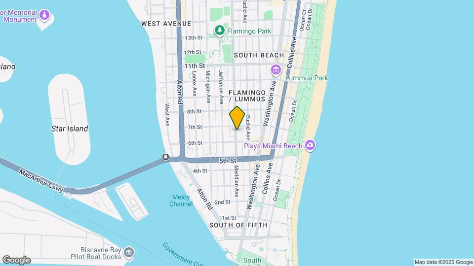 655 Meridian Ave Map and Location Details