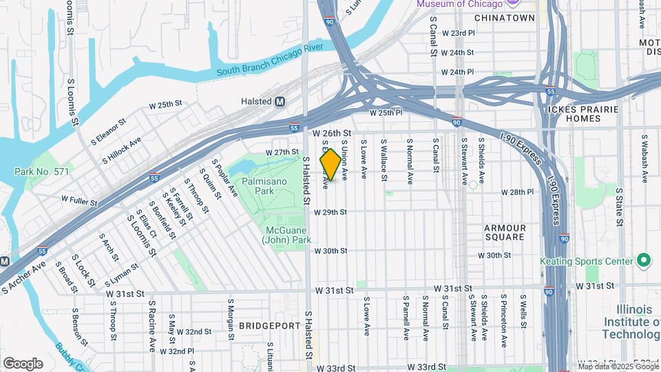2821 S Emerald Ave Map and Location Details