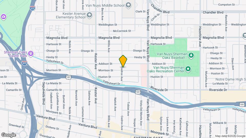 14655 Morrison St Map and Location Details