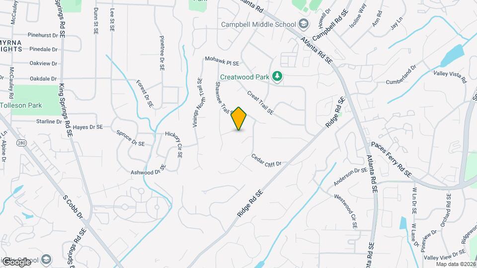 3468 Cedar Valley Ct Map and Location Details