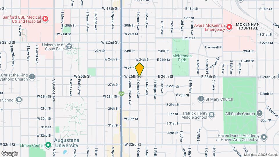 221 W 26th St Map and Location Details