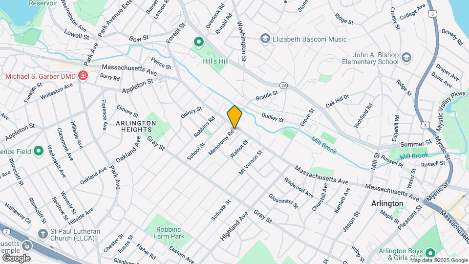 8 Menotomy Rd, Unit #1 Map and Location Details