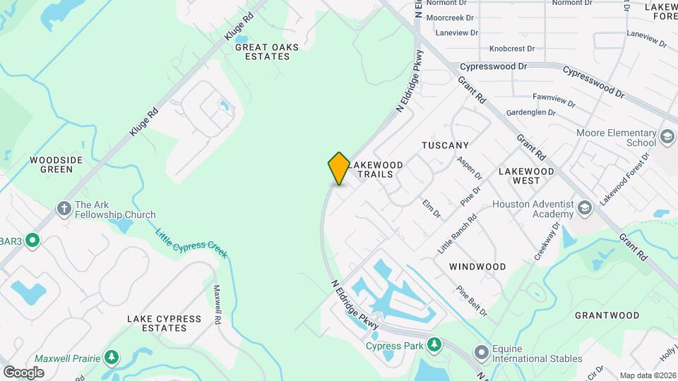 12210 Lakewood Valley Ct Map and Location Details