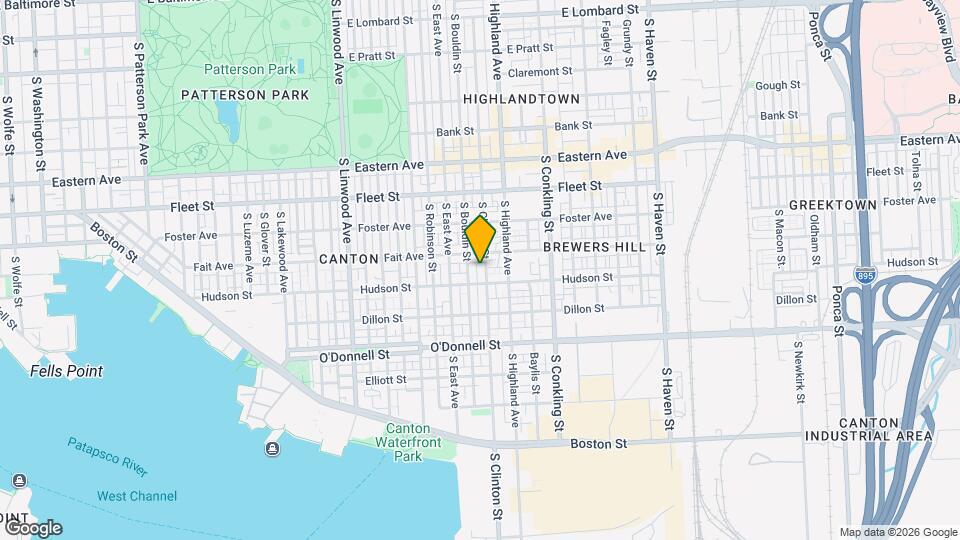 814 S Clinton St Map and Location Details