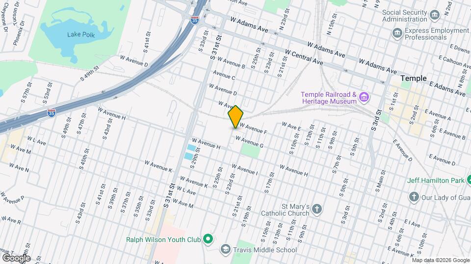 611 S 25th St Map and Location Details