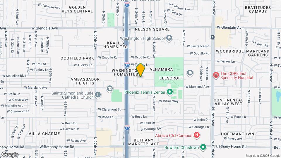 2362 W Sierra Vista Dr Map and Location Details