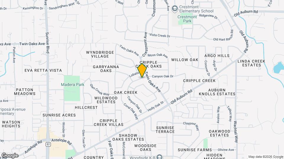 8224 Canyon Oak Dr Map and Location Details