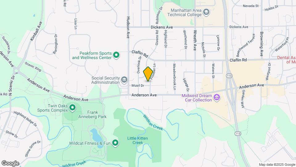 1201 Frontier Ln Map and Location Details