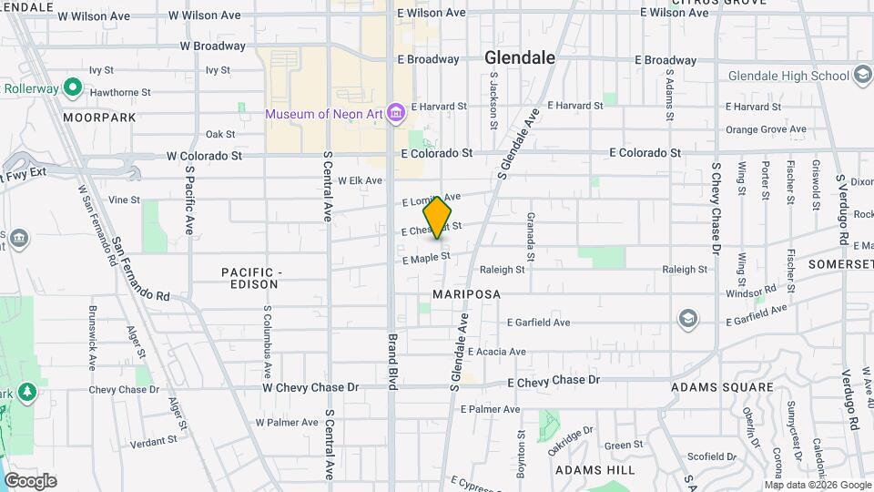 619 S Louise St Map and Location Details