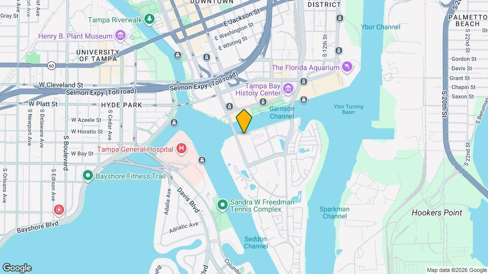 700 S Harbour Island Blvd, Unit Parkcrest Unit 835 Map and Location Details