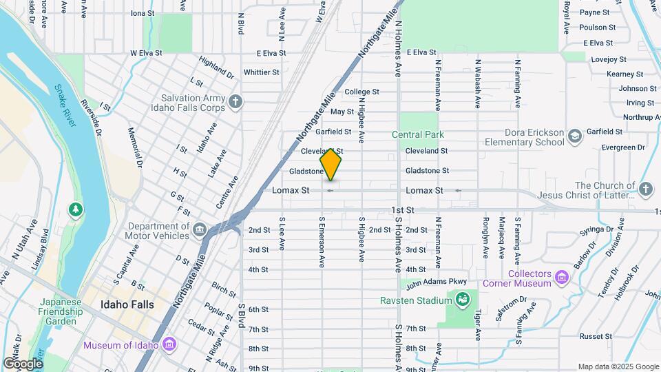 321 Lomax St Map and Location Details