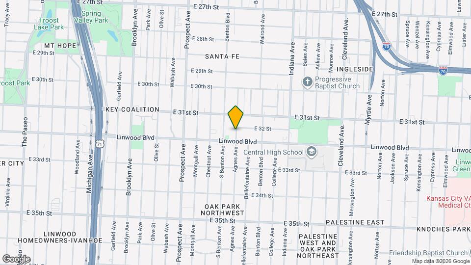3144 Agnes Ave Mapa y Detalles de la Ubicación