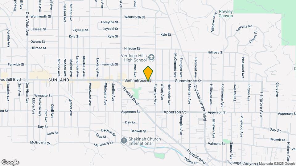 7628 Foothill Blvd Map and Location Details