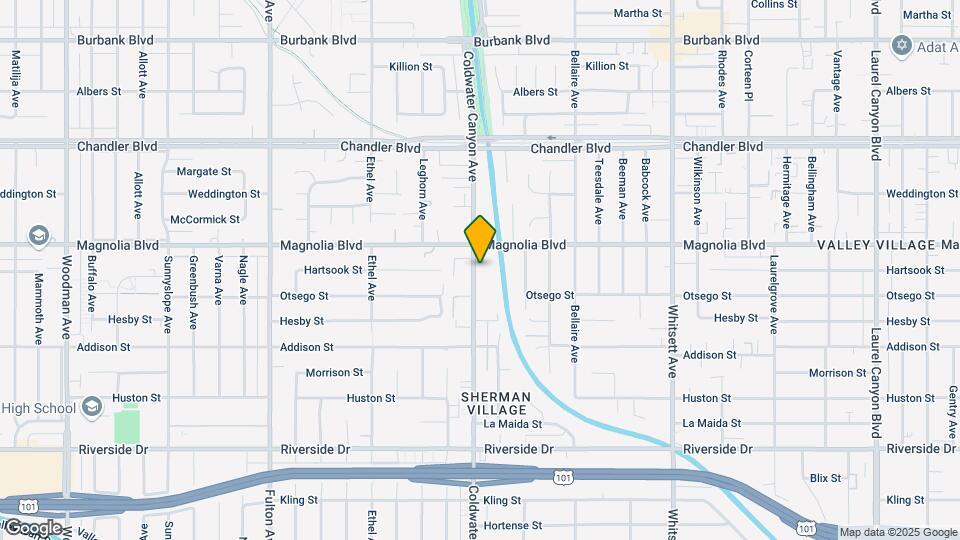 5130 Coldwater Canyon Ave Map and Location Details