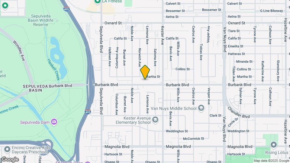15011 Burbank Blvd Map and Location Details