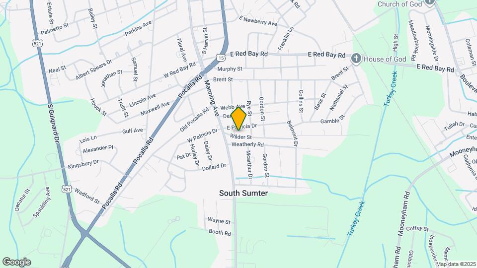 1303 Whitehorse St Map and Location Details