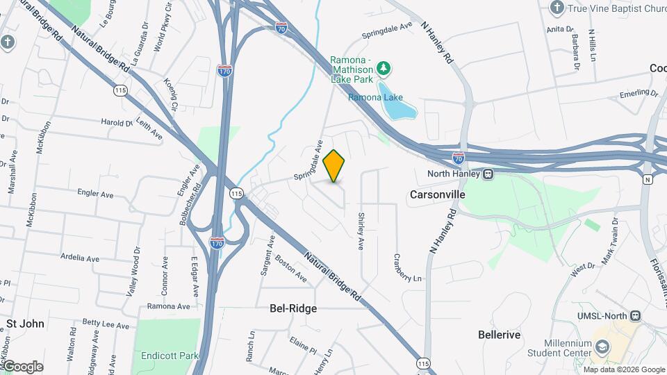 9112 Bel Cour Dr Map and Location Details