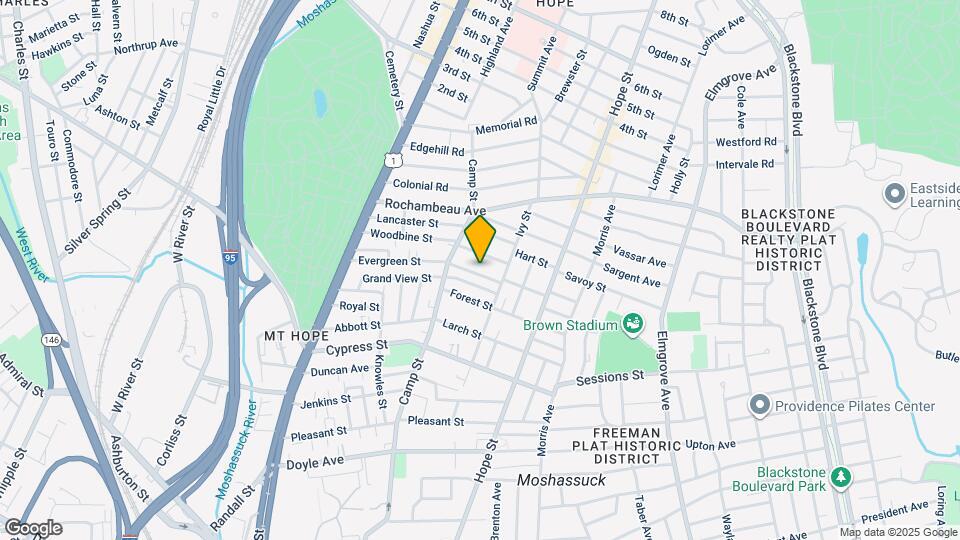 146 Evergreen St Map and Location Details