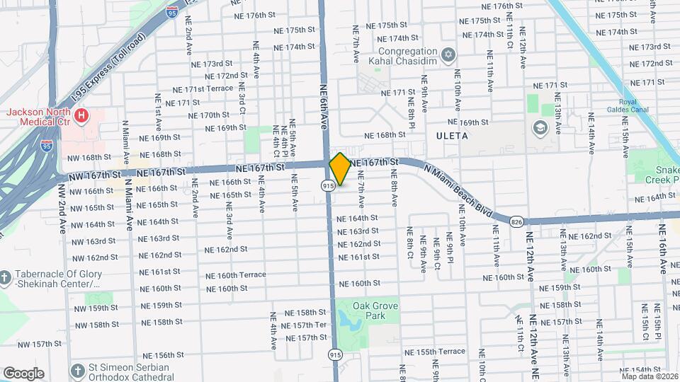 623 NE 165th St Map and Location Details