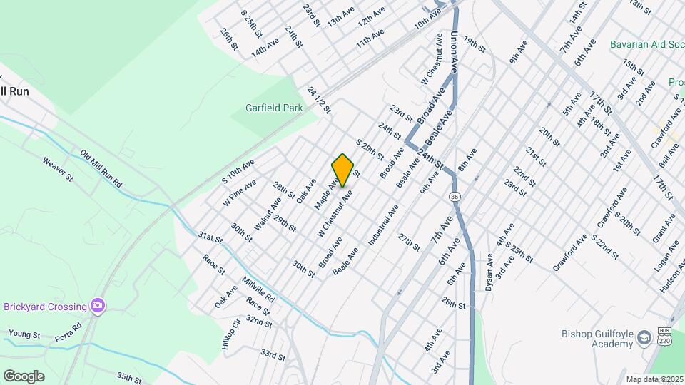 2628 W Chestnut Ave Mapa y Detalles de la Ubicación
