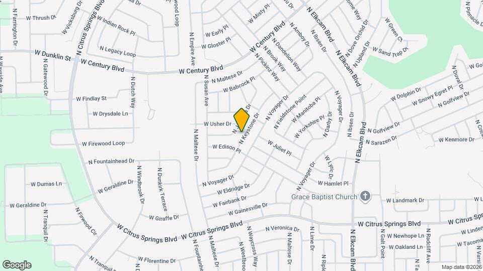 7808 N Keystone Dr Map and Location Details