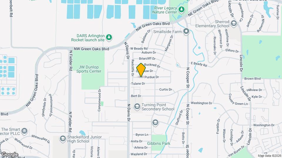 1100 Purdue Dr Map and Location Details