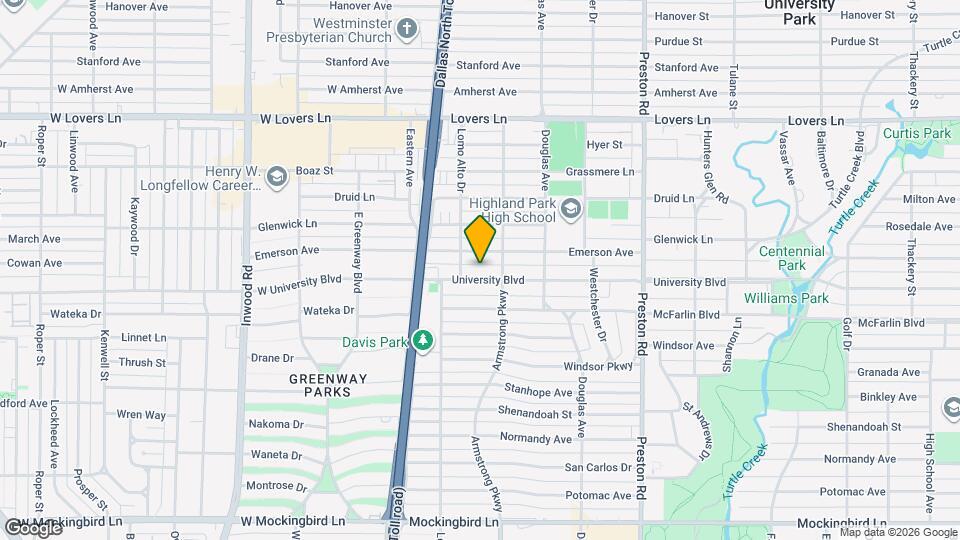 4418 University Blvd Map and Location Details