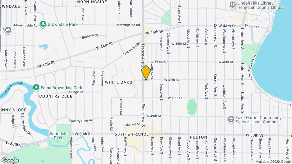 4705 France Ave S Map and Location Details