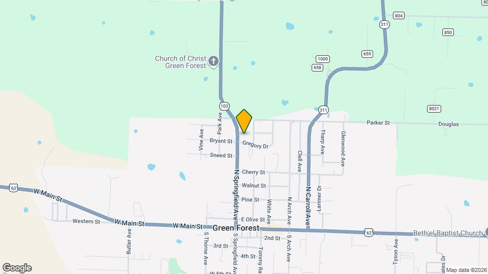 100 Gregory Dr Map and Location Details