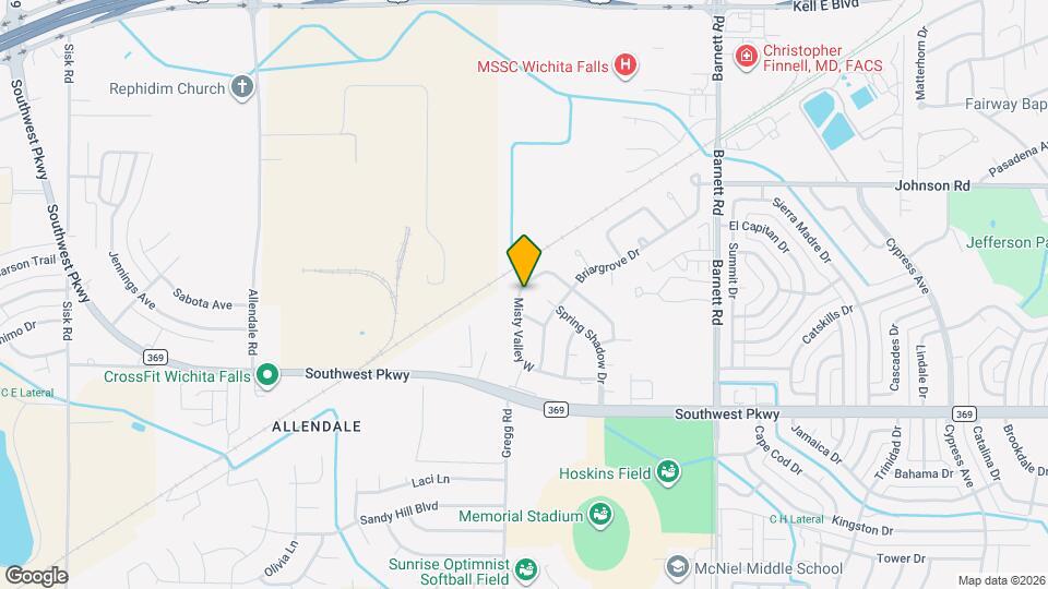 4519 Misty Valley W Map and Location Details